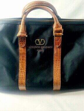 Red Valentino Leather Travel Bag